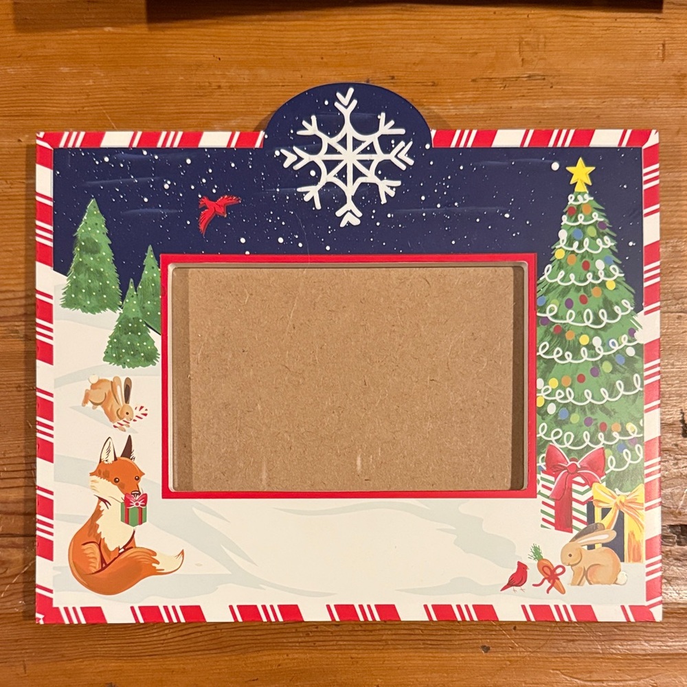 Exposures Picture Frame with Snowflake and Forest Design